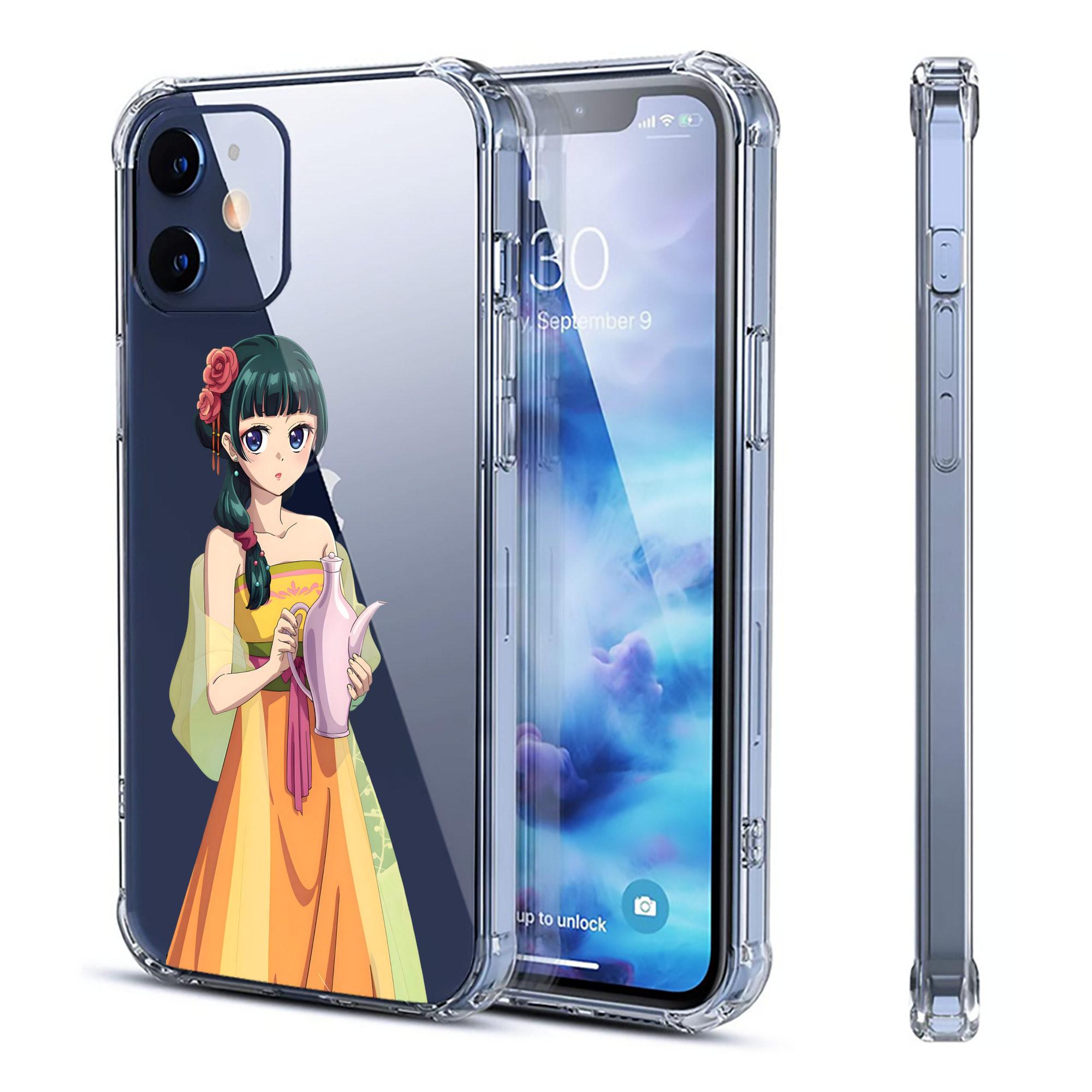 （画像用） 薬屋のひとりごと The Apothecary Diaries 【iPhone 12シリーズ対応】透明スマホケース（クリアソフトケース）
